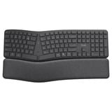 Trust Keyra Ergonomisch draadloos toetsenbord Zwart, US lay-out, 2.4 GHz USB | Bluetooth