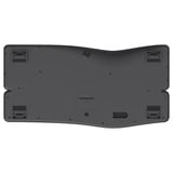 Trust Keyra Ergonomisch draadloos toetsenbord Zwart, US lay-out, 2.4 GHz USB | Bluetooth