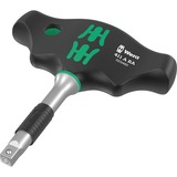 Wera 411 A RA T-greep adapterschroevendraaier met ratelfunctie, 1/4" Zwart/groen