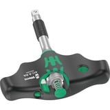 Wera 411 A RA T-greep adapterschroevendraaier met ratelfunctie, 1/4" Zwart/groen