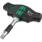 Wera 411 A RA T-greep adapterschroevendraaier met ratelfunctie, 1/4" Zwart/groen