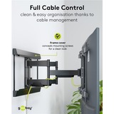 goobay TV Wall Mount Pro FULLMOTION (XL), 43 tot 90 inch wandmontage  Zwart