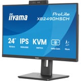 iiyama ProLite XB2490HSCH-B1 23.8" monitor Zwart, 1x HDMI, 2x USB-C, 2x USB-A, 120 Hz