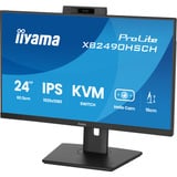 iiyama ProLite XB2490HSCH-B1 23.8" monitor Zwart, 1x HDMI, 2x USB-C, 2x USB-A, 120 Hz