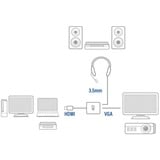 ACT Connectivity HDMI naar VGA Converter met audio adapter Zwart