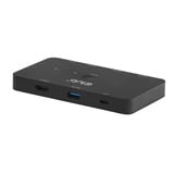 Club 3D CSV-2512 KVM Switch Dual USB-C naar HDMI kvm-switch Zwart, 4K 60Hz