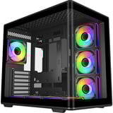 Cooler Master Elite 600 midi tower behuizing Zwart | 2x USB-A | 1x USB-C | Tempered Glass