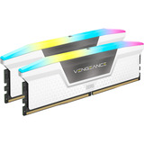 Corsair Vengeance RGB 32 GB DDR5-6000 (2x 16 GB) werkgeheugen Wit, CMH32GX5M2D6000Z38W, XMP, EXPO