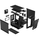 Fractal Design Meshify 2 Nano Black TG dark tint Tower-behuizing Zwart | USB 3.0 Type-C | Window-kit