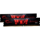 G.Skill 32 GB DDR4-2666 Kit werkgeheugen Zwart/rood, F4-2666C19D-32GIS, Aegis