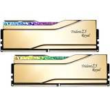 G.Skill 32 GB DDR5-6400 (2x 16 GB) Kit werkgeheugen Goud, Trident Z5 Royal, INTEL XMP