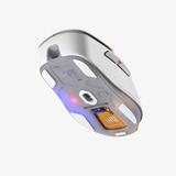 Glorious Model D 3 Wireless gaming muis Wit, Tot 30.000 dpi, RGB, USB / 2.4 GHz / Bluetooth