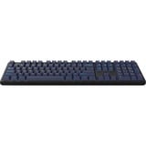 HelloGanss HS108T GC17, toetsenbord Zwart/donkerblauw, US lay-out, Gateron White, RGB leds, PBT Doubleshot keycaps, hot swap, 2,4 GHz / Bluetooth / USB-C