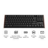 Keychron K1 Ultra 8K Wireless Custom Mechanical Keyboard Zwart, US lay-out (QWERTY), Keychron Milk POM Banana, 80% (TKL), RGB leds, LSA Double-shot PBT, USB-C | 2.4 GHz | Bluetooth 5.2