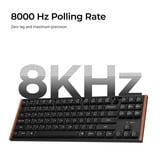 Keychron K1 Ultra 8K Wireless Custom Mechanical Keyboard Zwart, US lay-out (QWERTY), Keychron Milk POM Banana, 80% (TKL), RGB leds, LSA Double-shot PBT, USB-C | 2.4 GHz | Bluetooth 5.2