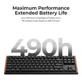 Keychron K1 Ultra 8K Wireless Custom Mechanical Keyboard Zwart, US lay-out (QWERTY), Keychron Milk POM Banana, 80% (TKL), RGB leds, LSA Double-shot PBT, USB-C | 2.4 GHz | Bluetooth 5.2