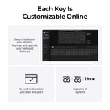 Keychron K1 Ultra 8K Wireless Custom Mechanical Keyboard Zwart, US lay-out (QWERTY), Keychron Milk POM Banana, 80% (TKL), RGB leds, LSA Double-shot PBT, USB-C | 2.4 GHz | Bluetooth 5.2