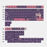 Keychron Lunar Witch - Cherry Profiel Dye-Sub PBT Volledige Keycap Set keycaps Donkerpaars, 140 stuks