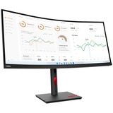 Lenovo ThinkVision T34W-30 (63D4GAT1EU) 34" Curved UltraWide monitor Zwart, HDMI, DisplayPort, USB-C, RJ-45