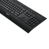 Logitech K280e toetsenbord Zwart, EU lay-out (QWERTY), Rubberdome