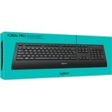 Logitech K280e toetsenbord Zwart, EU lay-out (QWERTY), Rubberdome