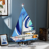 Lumibricks Vacation - The Sailboat: La Brisa Constructiespeelgoed F9074