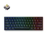 MCHOSE Ace 60 Pro Hall Effect Magnetic Switch Gaming Keyboard Zwart, US lay-out, KTEK Magnetic Max, 60%, RGB, Hot swap, PBT Keycaps, Hall Effect Sensor