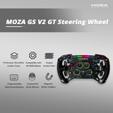 MOZA GS V2 GT Microvezel Leer stuur add-on Zwart