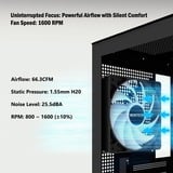 Montech GF120 ARGB PWM 3 in 1 Pack case fans Zwart, 3 stuks, 120 x 120 x 25 mm