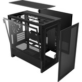 NZXT NZXT H3 Flow (2025) All Black midi tower behuizing Zwart (mat) | 1x USB-A | 1x USB-C | Window