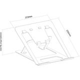 Neomounts by Newstar NSLS085SILVER opvouwbare laptop standaard Zilver
