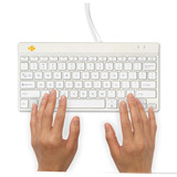R-Go Tools Compact Break, toetsenbord Wit, US lay-out, Scissor switches