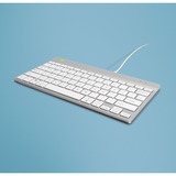 R-Go Tools Compact Break, toetsenbord Wit, US lay-out, Scissor switches