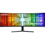 SAMSUNG LS49A950UIUXEN 49" Curved Monitor Zwart, DisplayPort, HDMI, USB-C, LAN, Audio