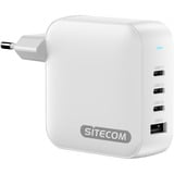 Sitecom 165W GaN Power Delivery oplader Wit, 3x USB-C, 1x USB-A