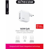 Sitecom 165W GaN Power Delivery wandoplader Wit