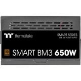 Thermaltake Smart BM3 Bronze 650W voeding  Zwart, 4x PCIe, 1x 12VHPWR, Kabel management