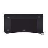 Trust GXT 710 Luminus Pro - Gaming Bureau gaming desk Zwart, RGB Verlichting, 120x60 cm, Draadloze Oplader