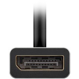 goobay USB adapter USB-C 4.0 > Displayport Zwart/zilver, 15cm, tot 8K @ 60Hz
