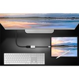 goobay USB adapter USB-C 4.0 > Displayport Zwart/zilver, 15cm, tot 8K @ 60Hz