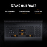 ASUS TUF Gaming FX610JM-TU120W 16"  gaming laptop Zwart | Core i7-14650HX | RTX 5060 | 16 GB | 512 GB SSD