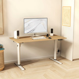 Arozzi Arena Nordico Sit/Stand Desk - Light Birch gaming desk Zwart