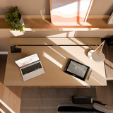 Arozzi Arena Nordico Sit/Stand Desk - Light Birch gaming desk Zwart