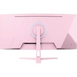 Arozzi Nova Curved 34" UltraWide gaming monitor Roze, 165 Hz, 2x DisplayPort, 2x HDMI, Audio, Adaptive Sync