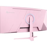 Arozzi Nova Curved 34" UltraWide gaming monitor Roze, 165 Hz, 2x DisplayPort, 2x HDMI, Audio, Adaptive Sync