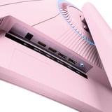Arozzi Nova Curved 34" UltraWide gaming monitor Roze, 165 Hz, 2x DisplayPort, 2x HDMI, Audio, Adaptive Sync