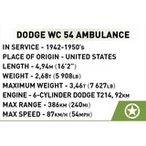 COBI Historical Collection - Dodge WC-54 Ambulance Constructiespeelgoed Schaal 1:35