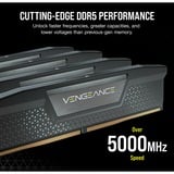 Corsair 32 GB DDR5-6000 Kit werkgeheugen Zwart, CMK32GX5M2B6000C30, Vengeance, XMP