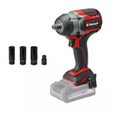 EINHELL Professional Accu Slagmoersleutel TP-CW 18/750-C Li BL-Solo Rood/zwart, Power X-Change, Accu en oplader niet inbegrepen
