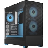 Fractal Design Pop Air RGB Cyan Core TG Clear Tint tower-behuizing Zwart/lichtblauw, Window-Kit